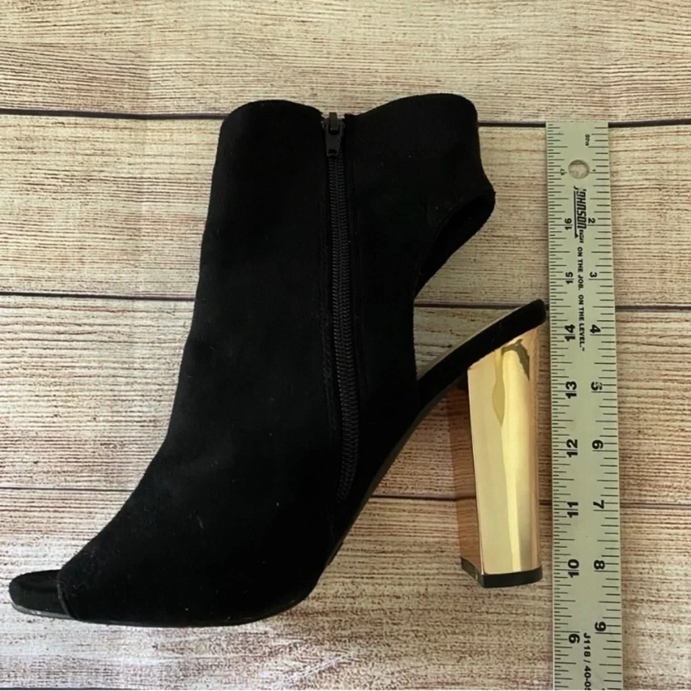 Wild Diva Lounge Peep Toe Booties Size 7.5